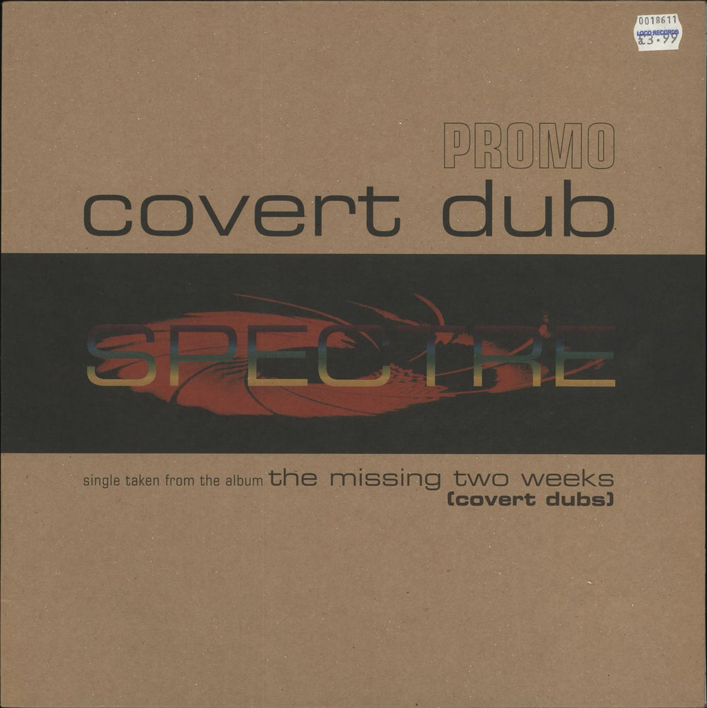 Spectre Covert Dub UK Promo 12" vinyl single (12 inch record / Maxi-single) SPECTRE1