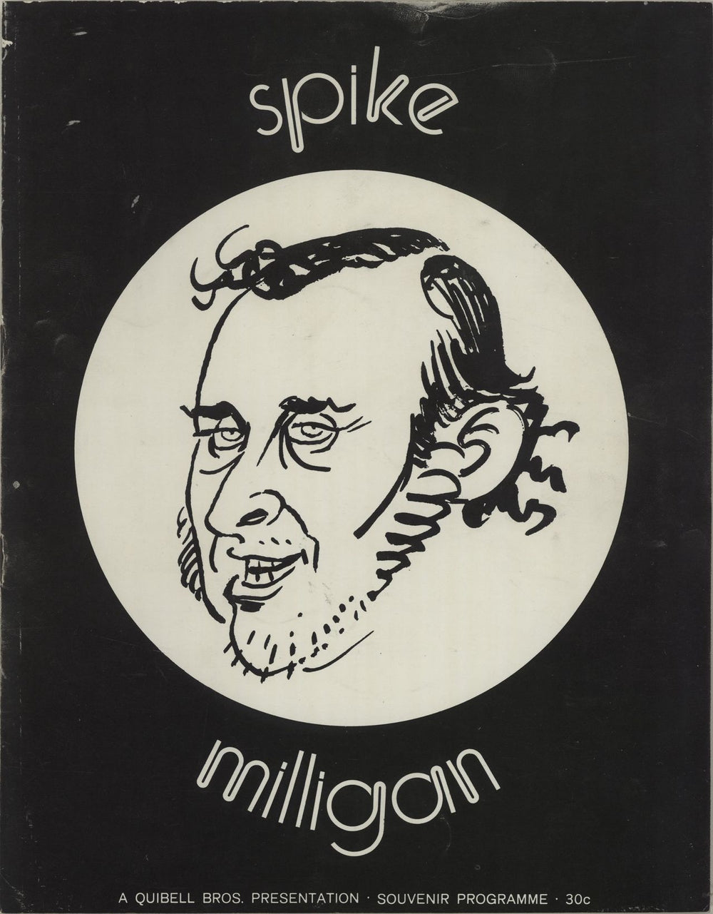 Spike Milligan The Spike Milligan Show South African tour programme TOUR PROGRAMME