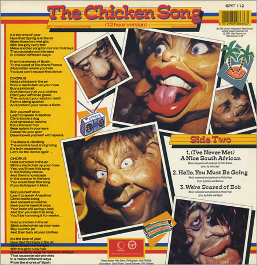 Spitting Image The Chicken Song UK 12" vinyl single (12 inch record / Maxi-single) IMG12TH189041