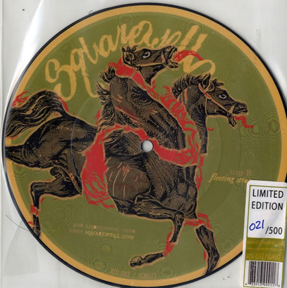 Squarewell Synthetic Sensations US 7" vinyl picture disc (7 inch picture disc single) KOI-002