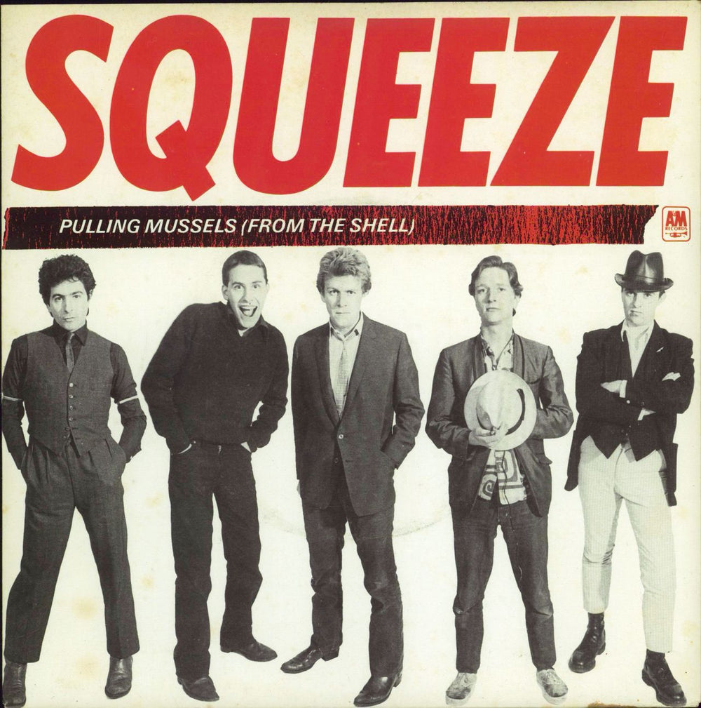 Squeeze Pulling Mussels (From The Shell) - Red UK 7" vinyl single (7 inch record / 45) AMS7523