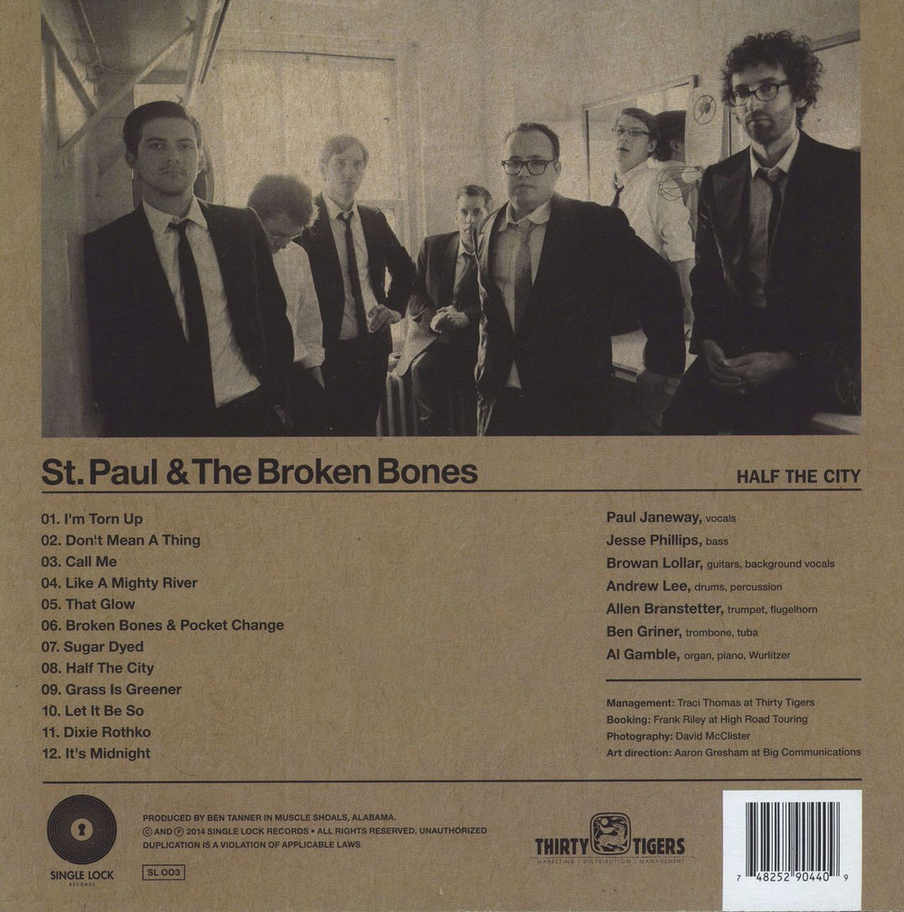 St. Paul & The Broken Bones  Half The City - Reissue US vinyl LP album (LP record) 748252904409