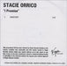 Stacie Orrico I Promise UK Promo CD-R acetate CD-R ACETATE