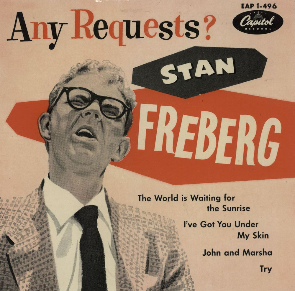 Stan Freberg Any Requests? UK 7" vinyl single (7 inch record / 45) EAP1-496