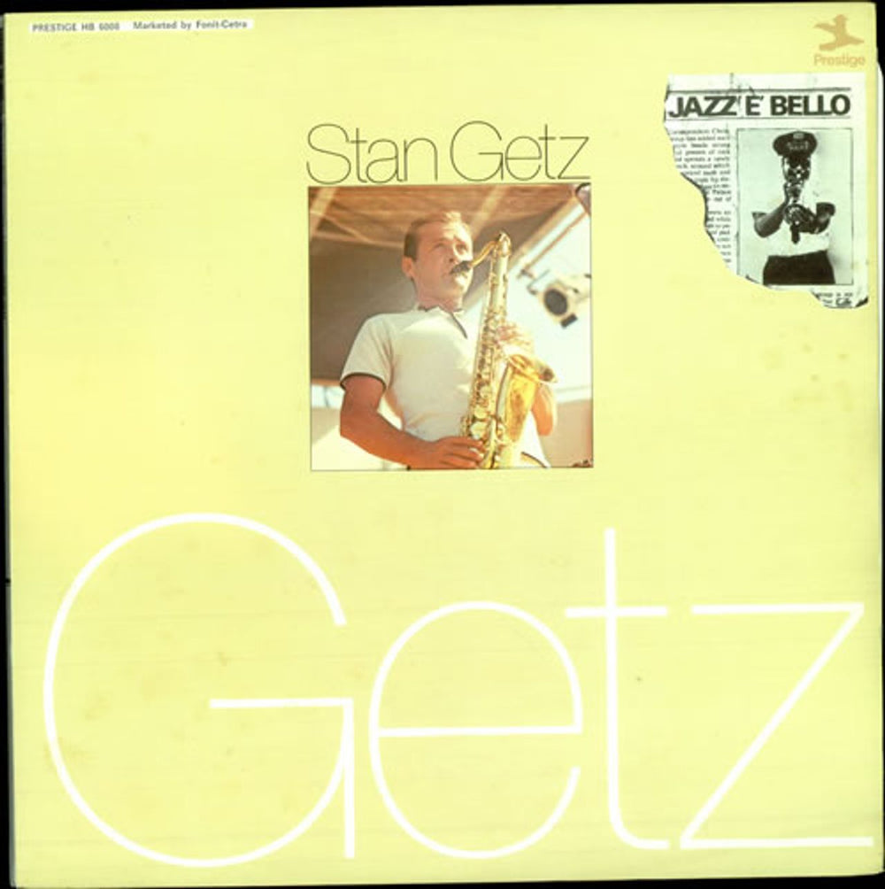 Stan Getz Getz Italian 2-LP vinyl record set (Double LP Album) HB6008