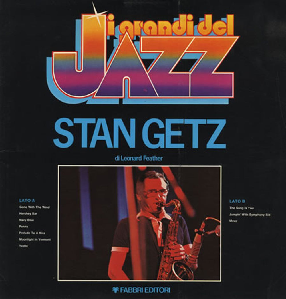 Stan Getz I Grandi Del Jazz #33 Italian vinyl LP album (LP record) GDJ-33