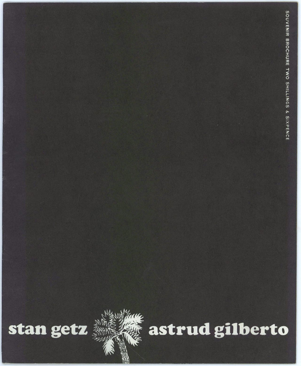 Stan Getz Souvenier Brochure UK tour programme TOUR PROGRAMME