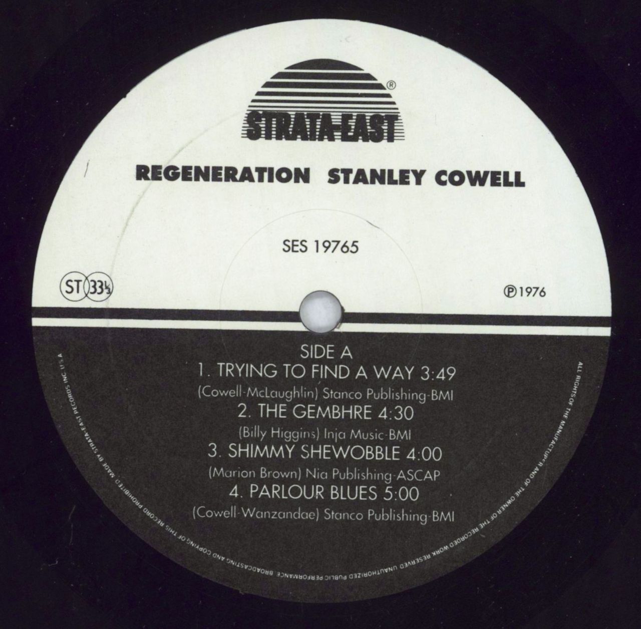 Stanley Cowell Regeneration US Vinyl LP — RareVinyl.com