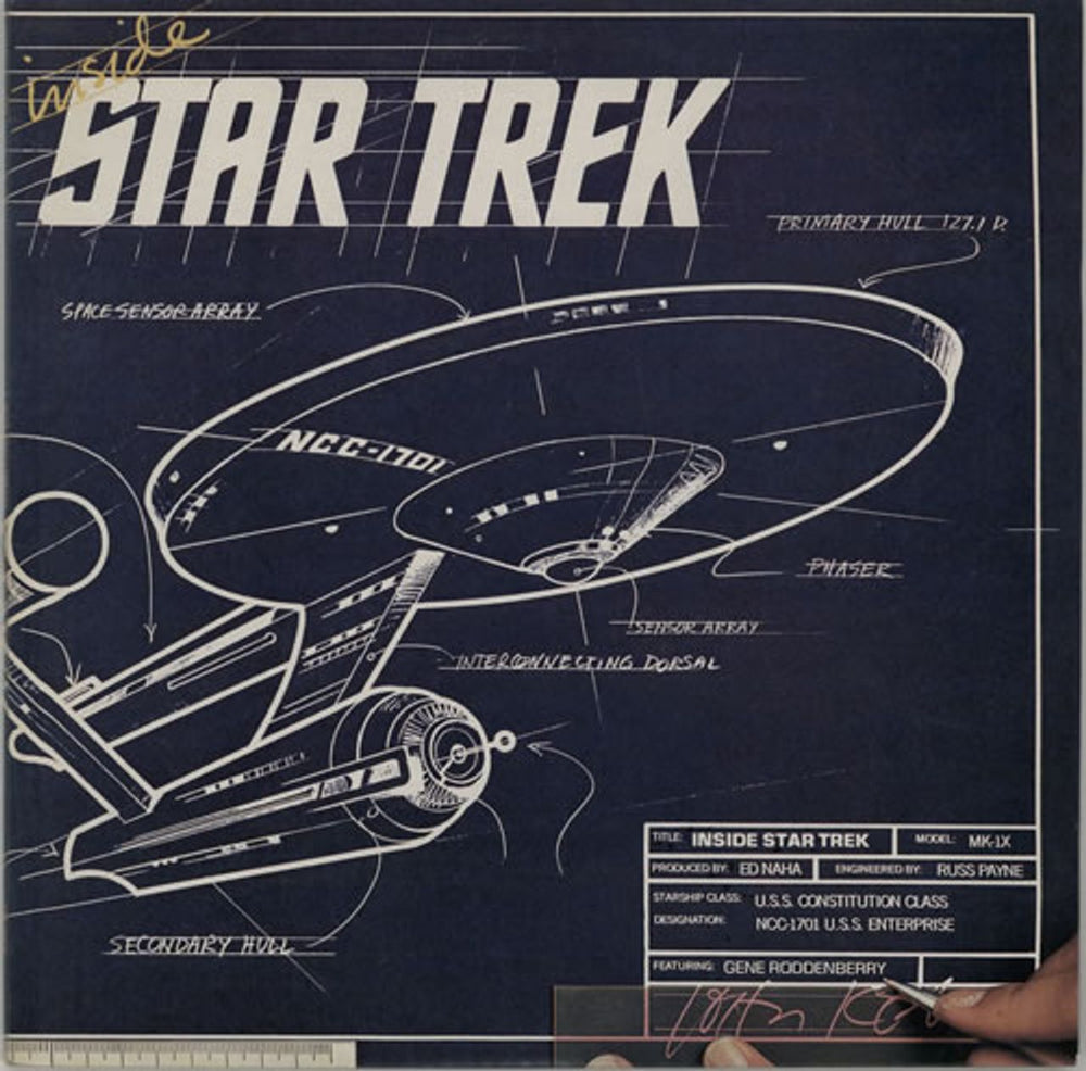 Star Trek Inside Star Trek UK vinyl LP album (LP record) CBS81610