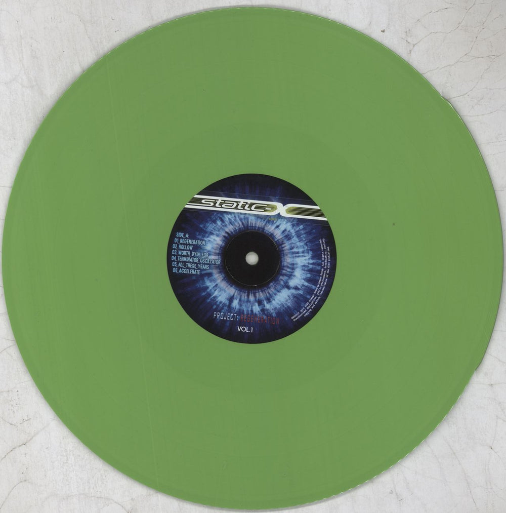 Static-X Project: Regeneration Vol. 1 - Green Vinyl US vinyl LP album (LP record) SXILPPR824902