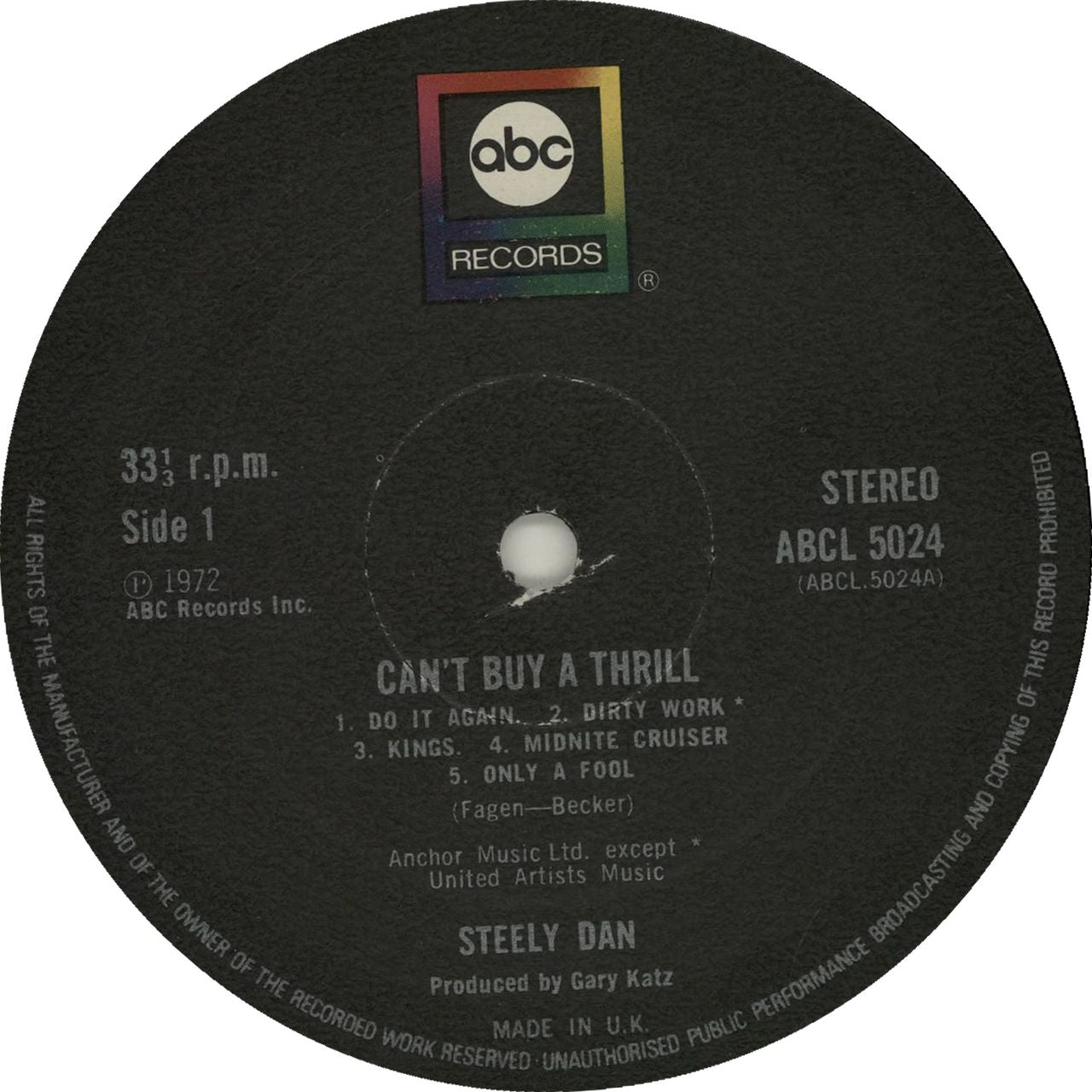 Dan Can't Buy A Thrill - 2nd LP — RareVinyl.com