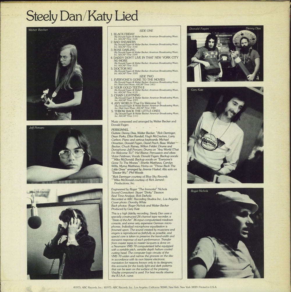 Steely Dan Katy Lied - 1st - EX US vinyl LP album (LP record)