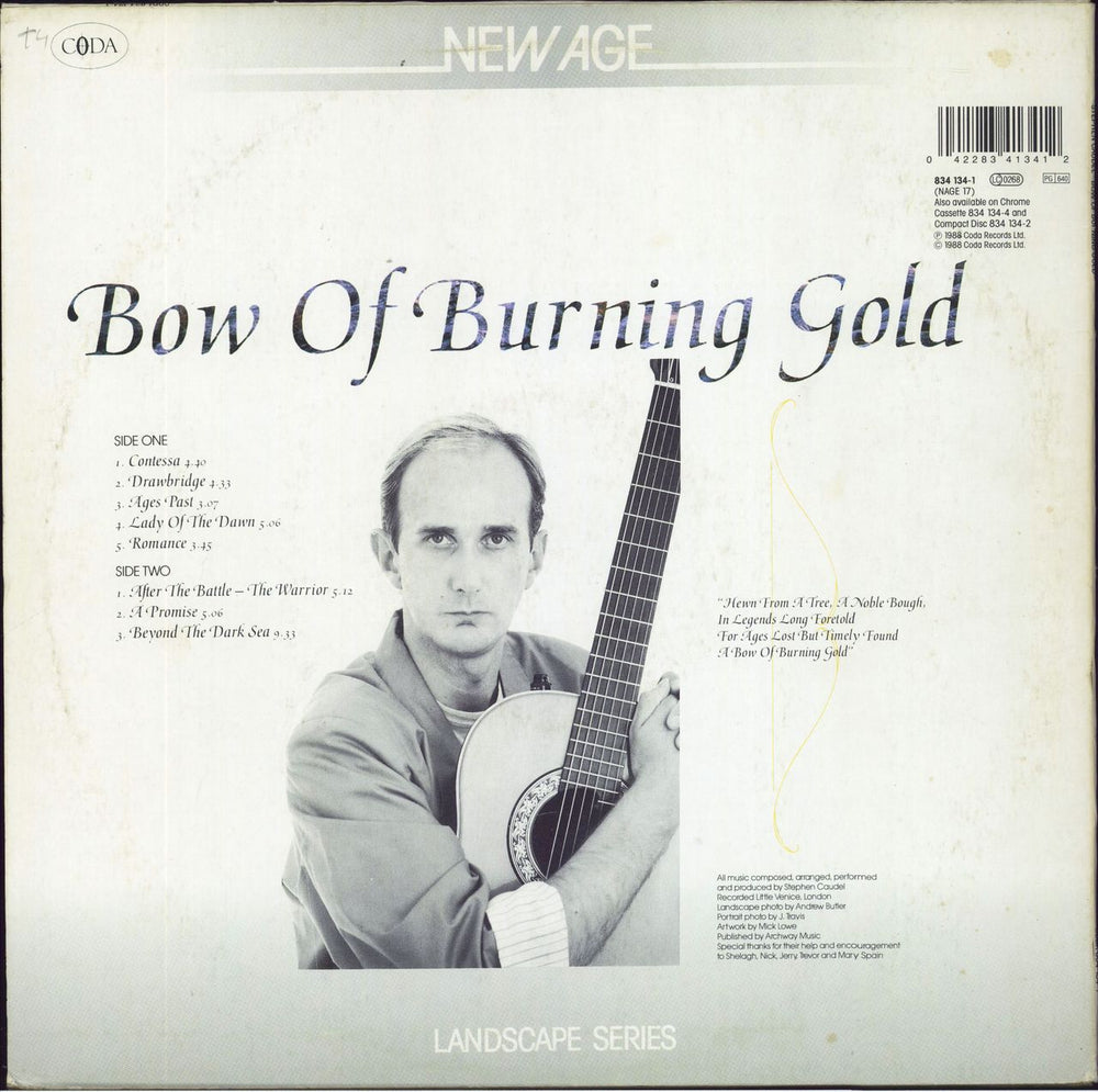 Stephen Caudel Bow Of Burning Gold UK vinyl LP album (LP record)