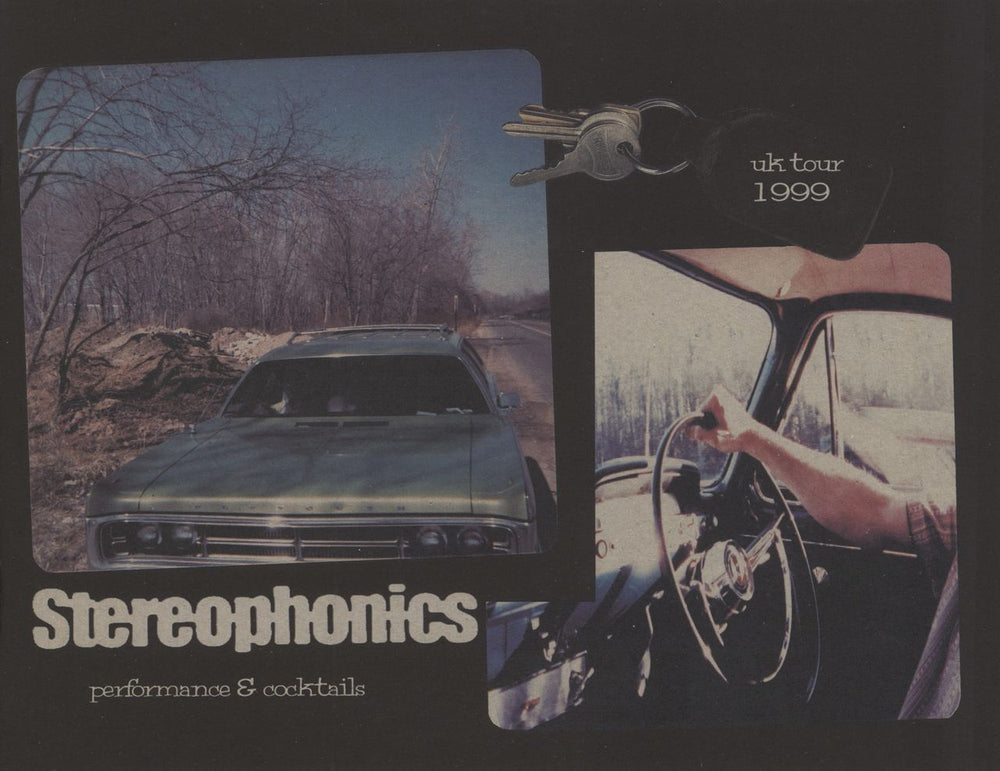 Stereophonics Performance & Cocktails UK tour programme TOUR PROGRAMME