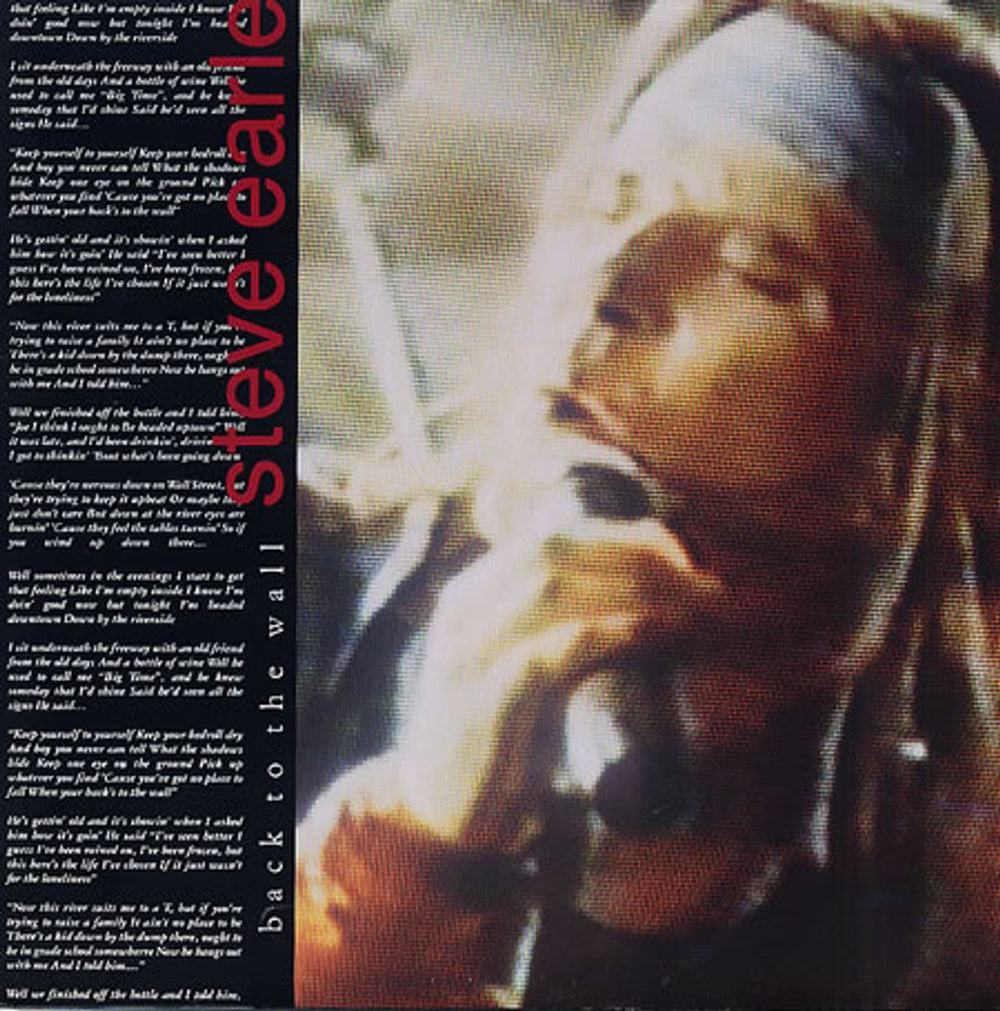 Steve Earle Back To The Wall UK 12" vinyl single (12 inch record / Maxi-single) MCAT1319