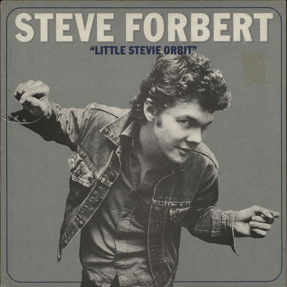Steve Forbert Little Stevie Orbit - gold promo stamp UK vinyl LP album (LP record) EPC84501