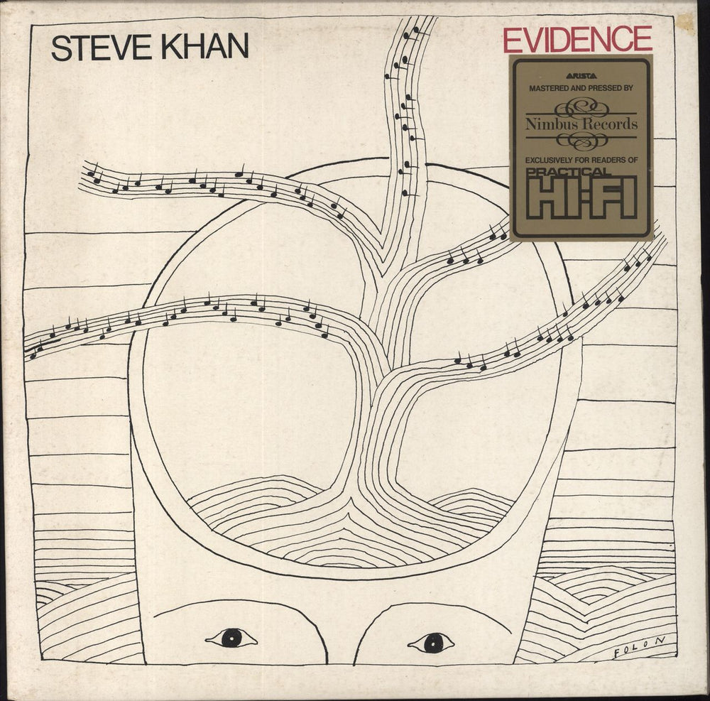 Steve Khan Evidence - Nimbus Supercut - EX UK vinyl LP album (LP record) AN3023