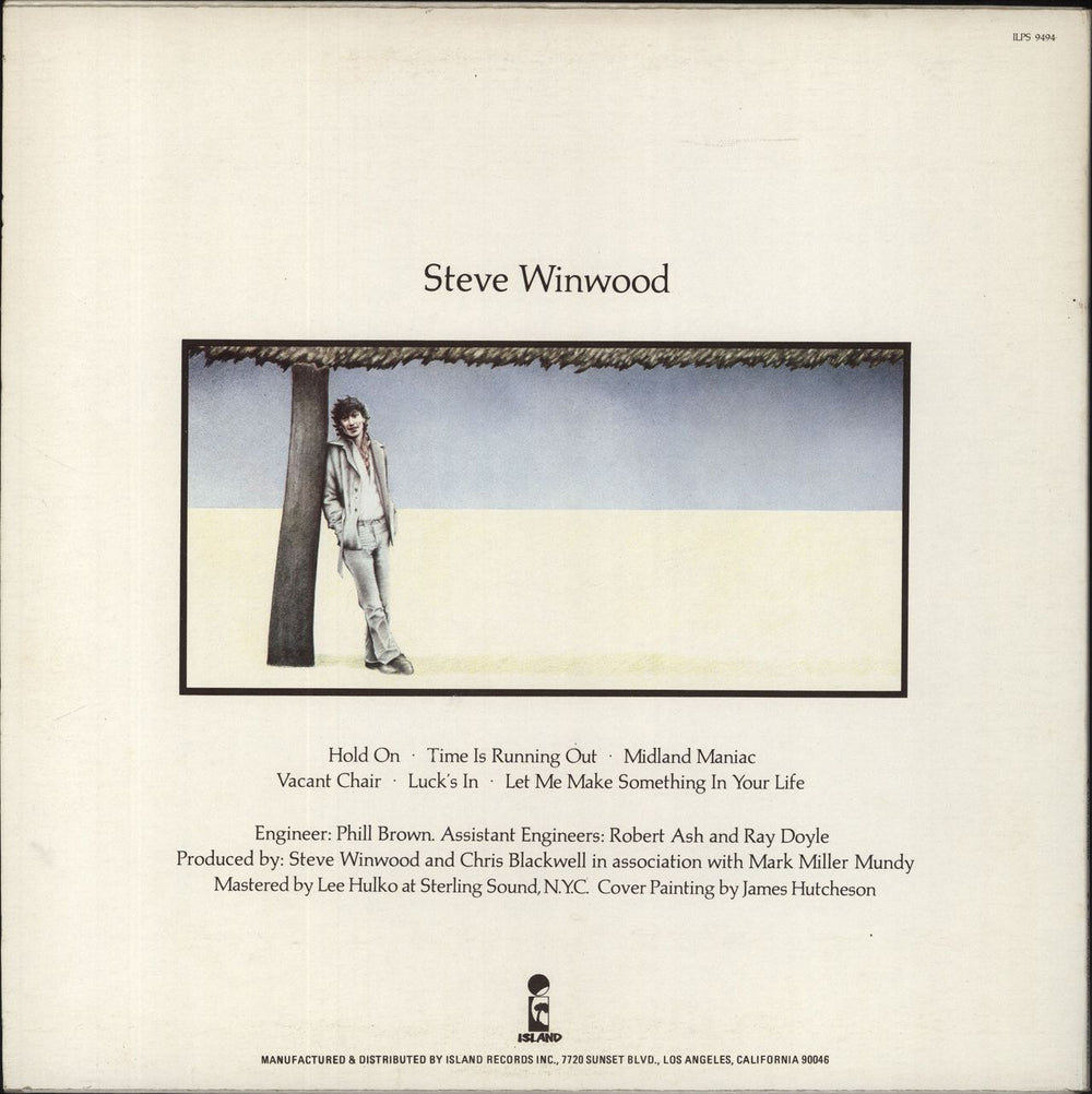 Steve Winwood Steve Winwood Canadian vinyl LP album (LP record)