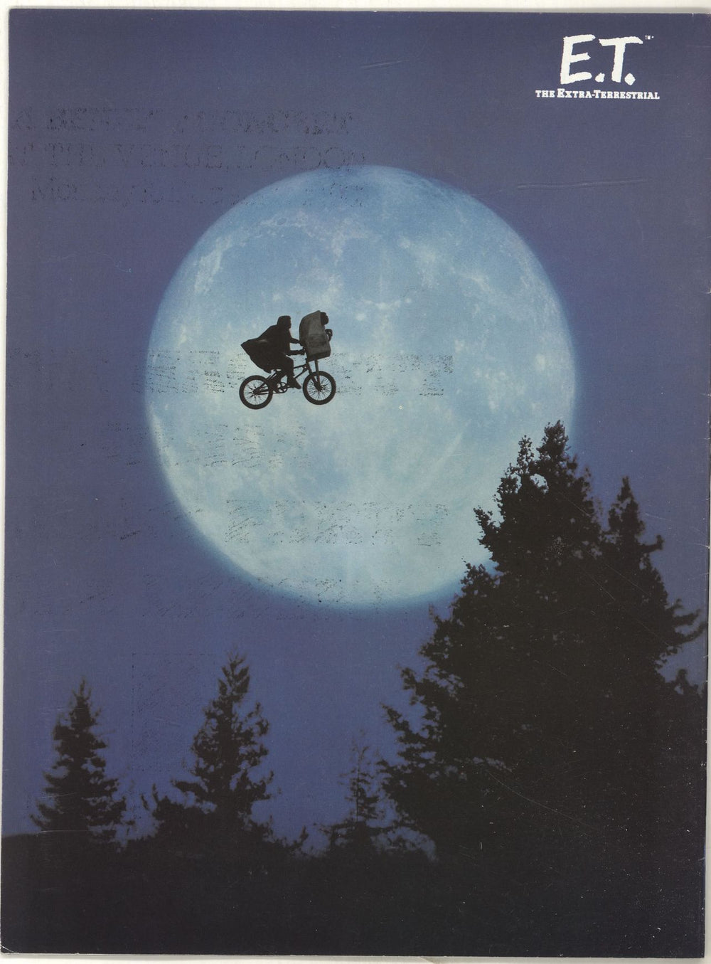 Steven Spielberg E.T. The Extra-Terrestrial UK tour programme U25TRET697346