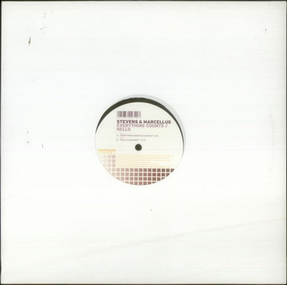 Stevens & Marcellus Everything Counts UK 12" vinyl single (12 inch record / Maxi-single) SUPR0516-6