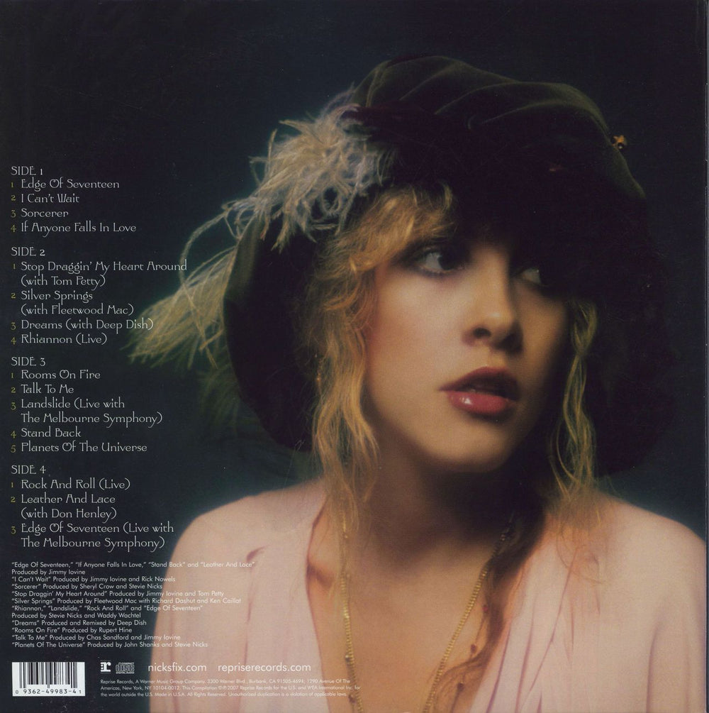 Stevie Nicks Crystal Visions...The Very Best Of Stevie Nicks - 180gm US 2-LP vinyl record set (Double LP Album) 093624998341