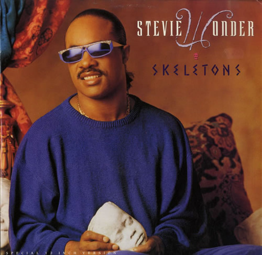 Stevie Wonder Skeletons UK 12" vinyl single (12 inch record / Maxi-single) ZT41440