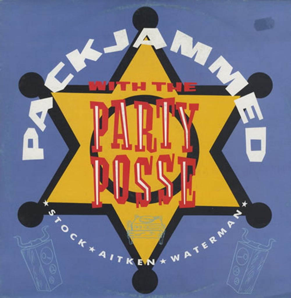 Stock Aitken Waterman Packjammed With The Party Posse German 12" vinyl single (12 inch record / Maxi-single) PWLT7