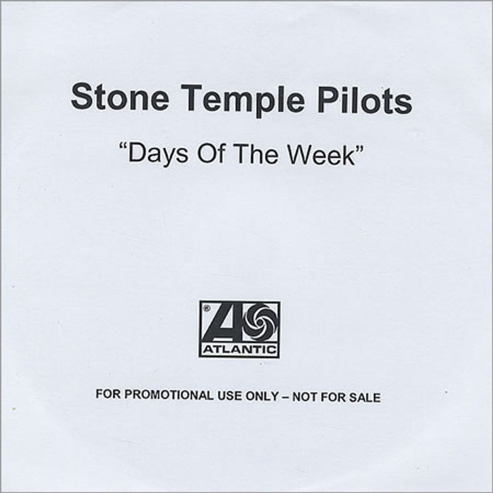 Stone Temple Pilots Days Of The Week UK Promo CD-R acetate CD ACETATE