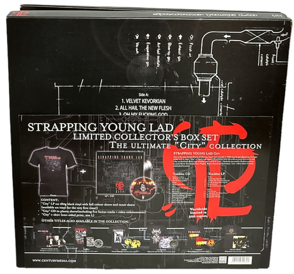 Strapping Young Lad City - Boxset + T-shirt UK Vinyl Box Set 5051099799813