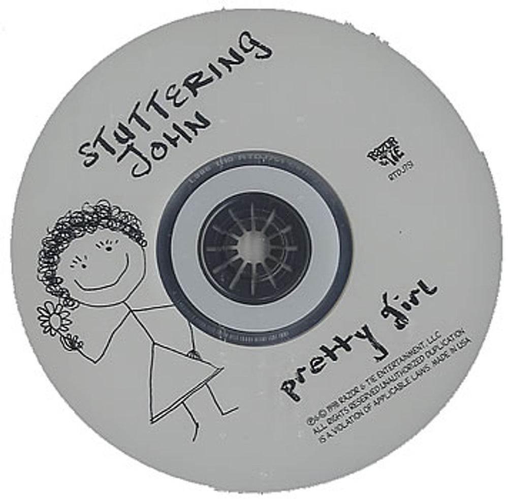 Stuttering John Pretty Girl US Promo CD single (CD5 / 5") RTDJ751