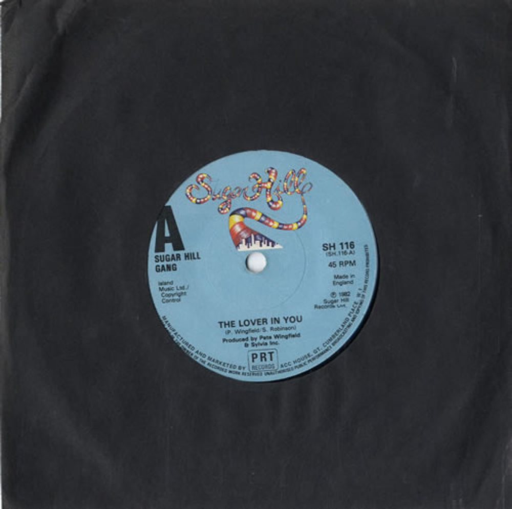 Sugarhill Gang The Lover In You UK 7" vinyl single (7 inch record / 45) SH116