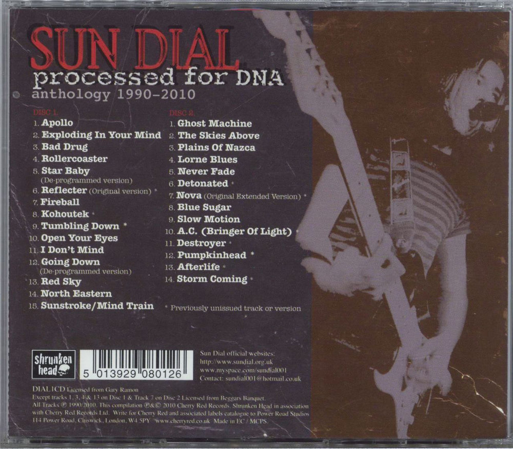 Sun Dial Processed For DNA Anthology 1990-2010 UK CD album (CDLP) 5013929080126