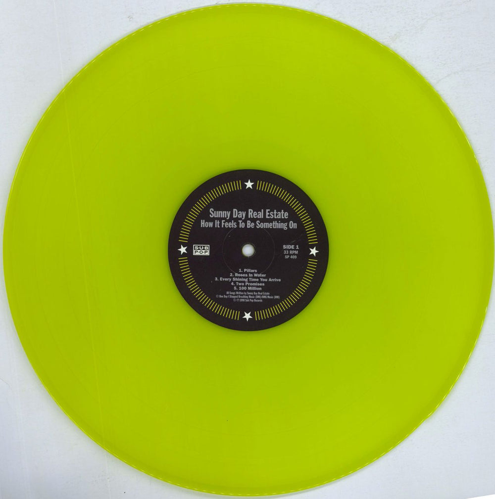 Sunny Day Real Estate How It Feels To Be Something On - Yellow Vinyl UK vinyl LP album (LP record) SDRLPHO820219