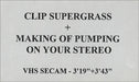 Supergrass Clip Supergrass And Making Of Pumping On Your Stereo French Promo video (VHS or PAL or NTSC) PROMO VIDEO