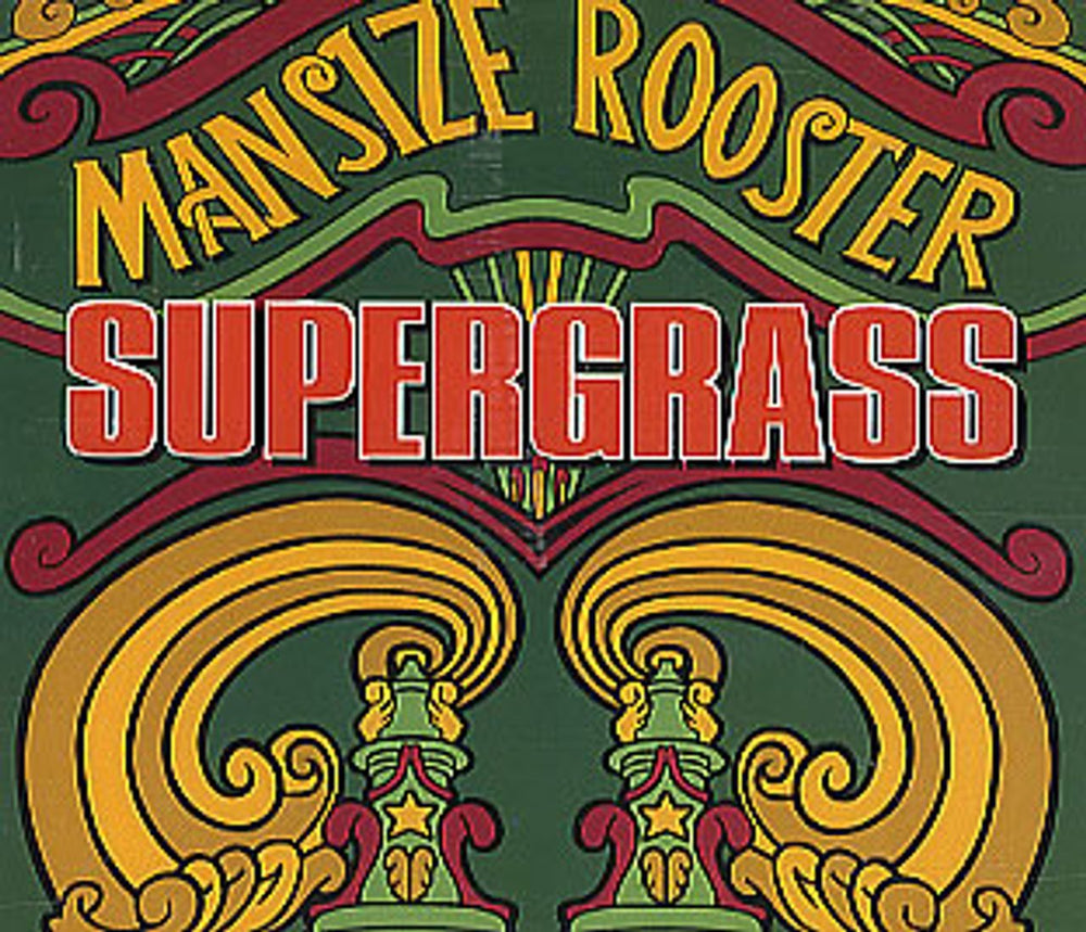 Supergrass Mansize Rooster - 3-track UK Promo CD single (CD5 / 5") CDRDJ6402