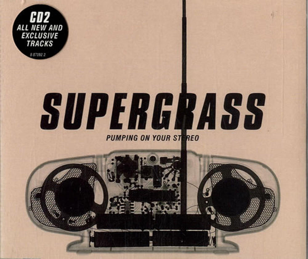 Supergrass Pumping On Your Stereo UK CD single (CD5 / 5") CDR6518