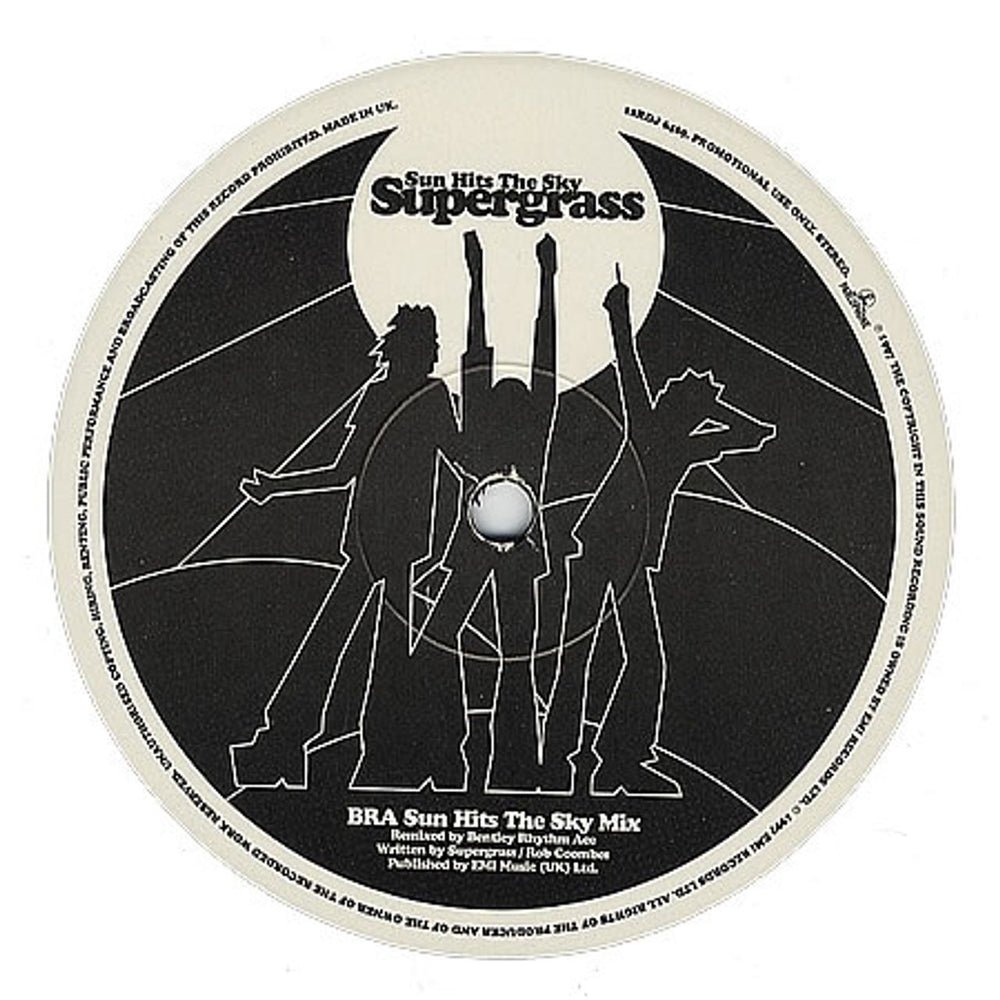 Supergrass Sun Hits The Sky UK Promo 12" vinyl single (12 inch record / Maxi-single) 12RDJ6469