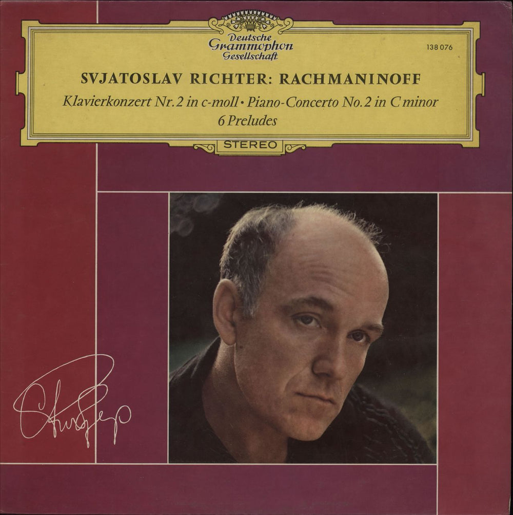 Sviatoslav Richter Klavierkonzert Nr. 2 In C-Moll Italian vinyl LP album (LP record) 138076