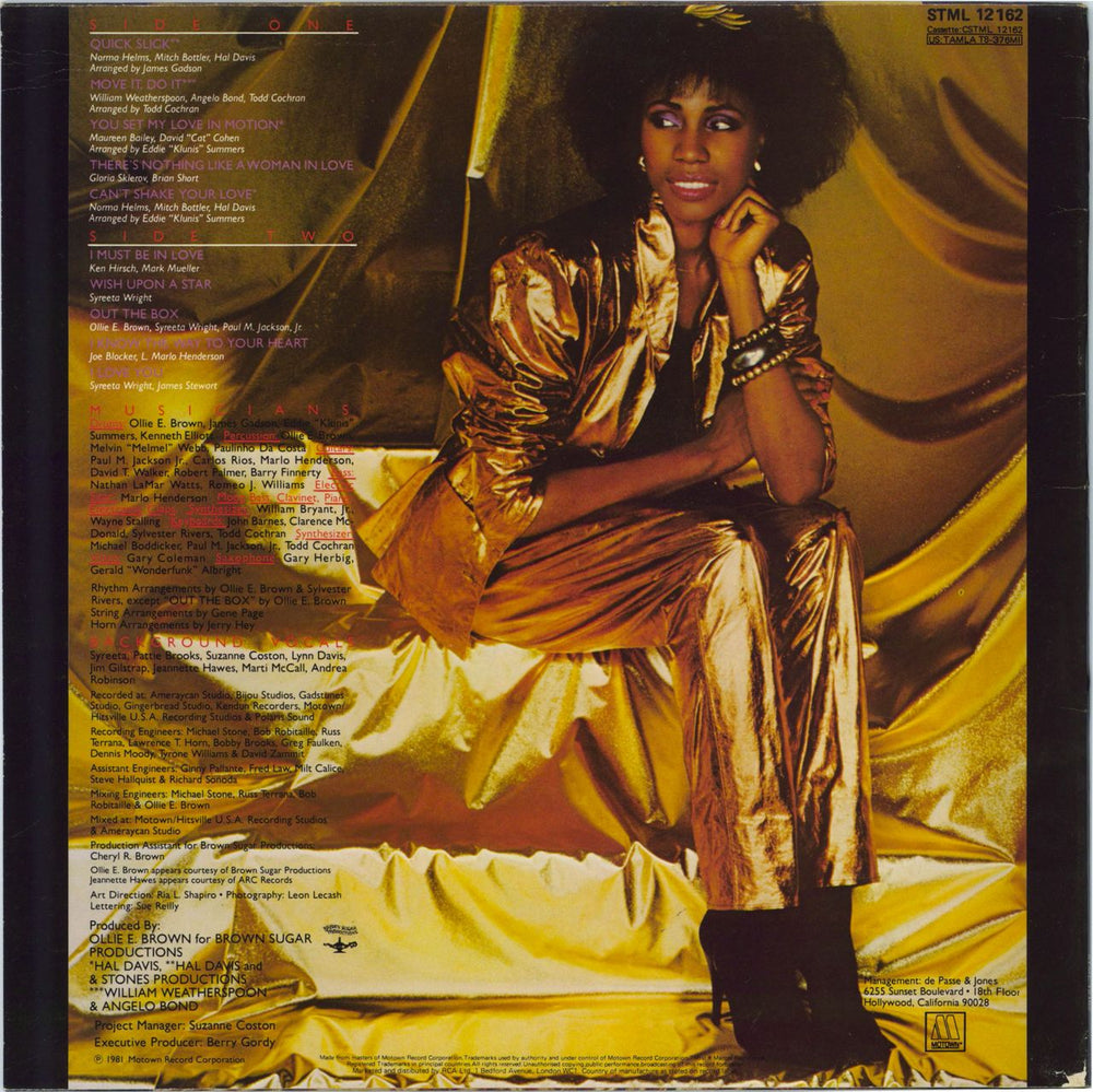 Syreeta Set My Love In Motion UK Promo vinyl LP album (LP record)