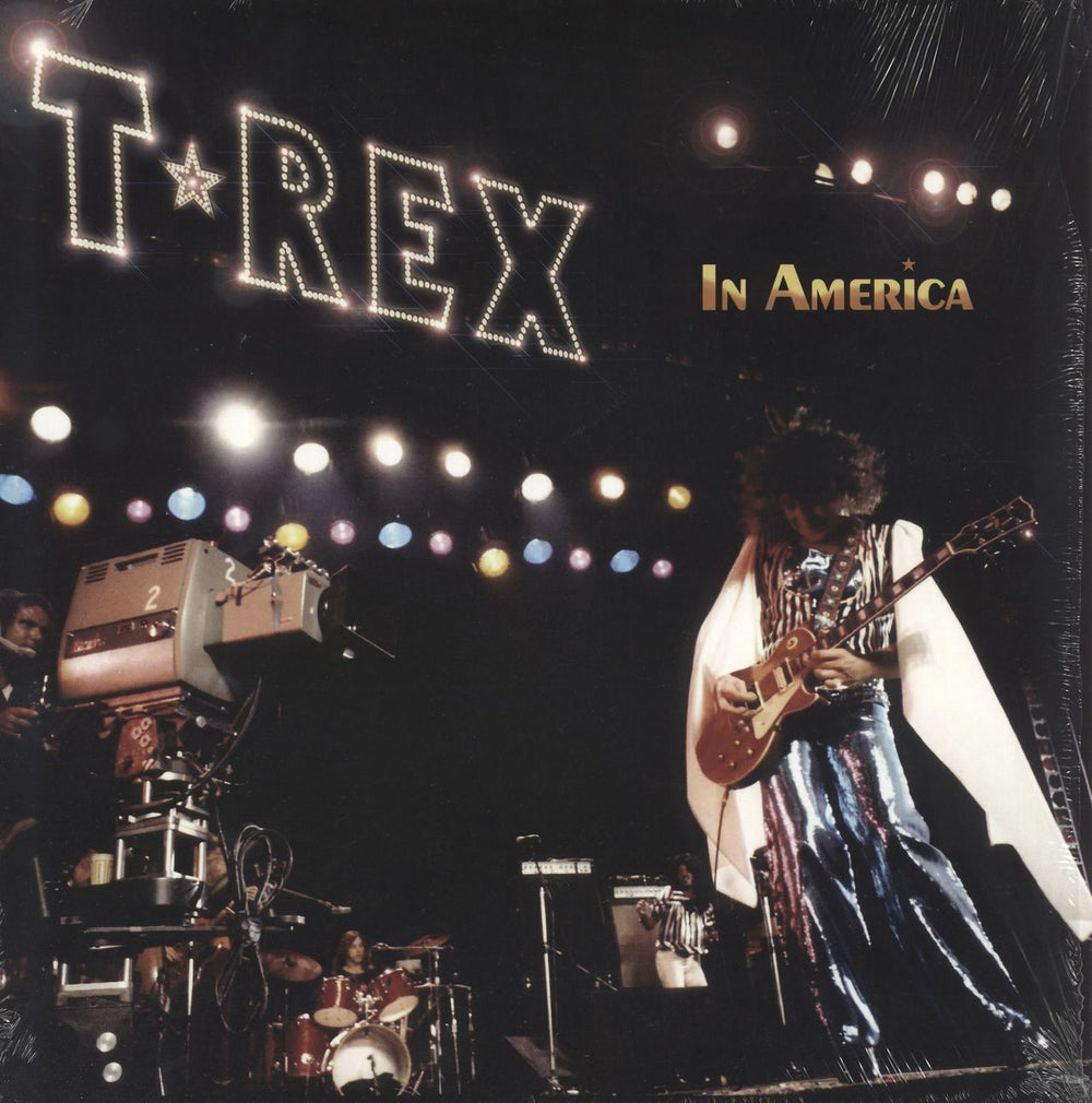 T-Rex / Tyrannosaurus Rex In America - Translucent Yellow UK vinyl LP album (LP record) EARS130