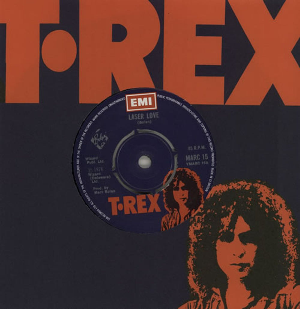 T-Rex / Tyrannosaurus Rex Laser Love UK 7" vinyl single (7 inch record / 45) MARC15