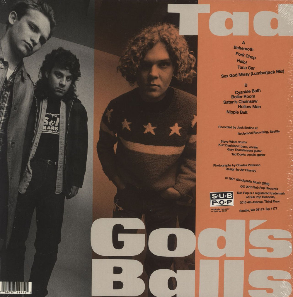 Tad God's Balls US vinyl LP album (LP record)