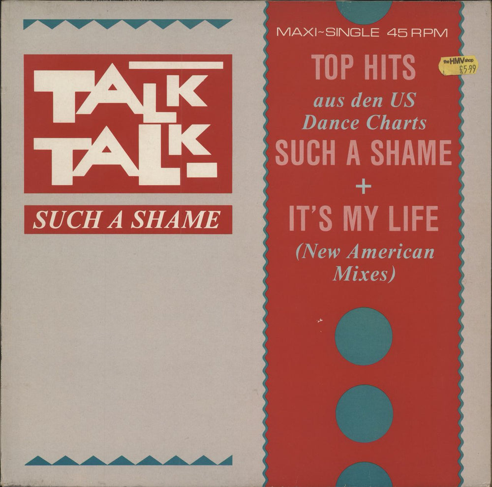 Talk Talk Such A Shame German 12" vinyl single (12 inch record / Maxi-single) 1CK0622002776