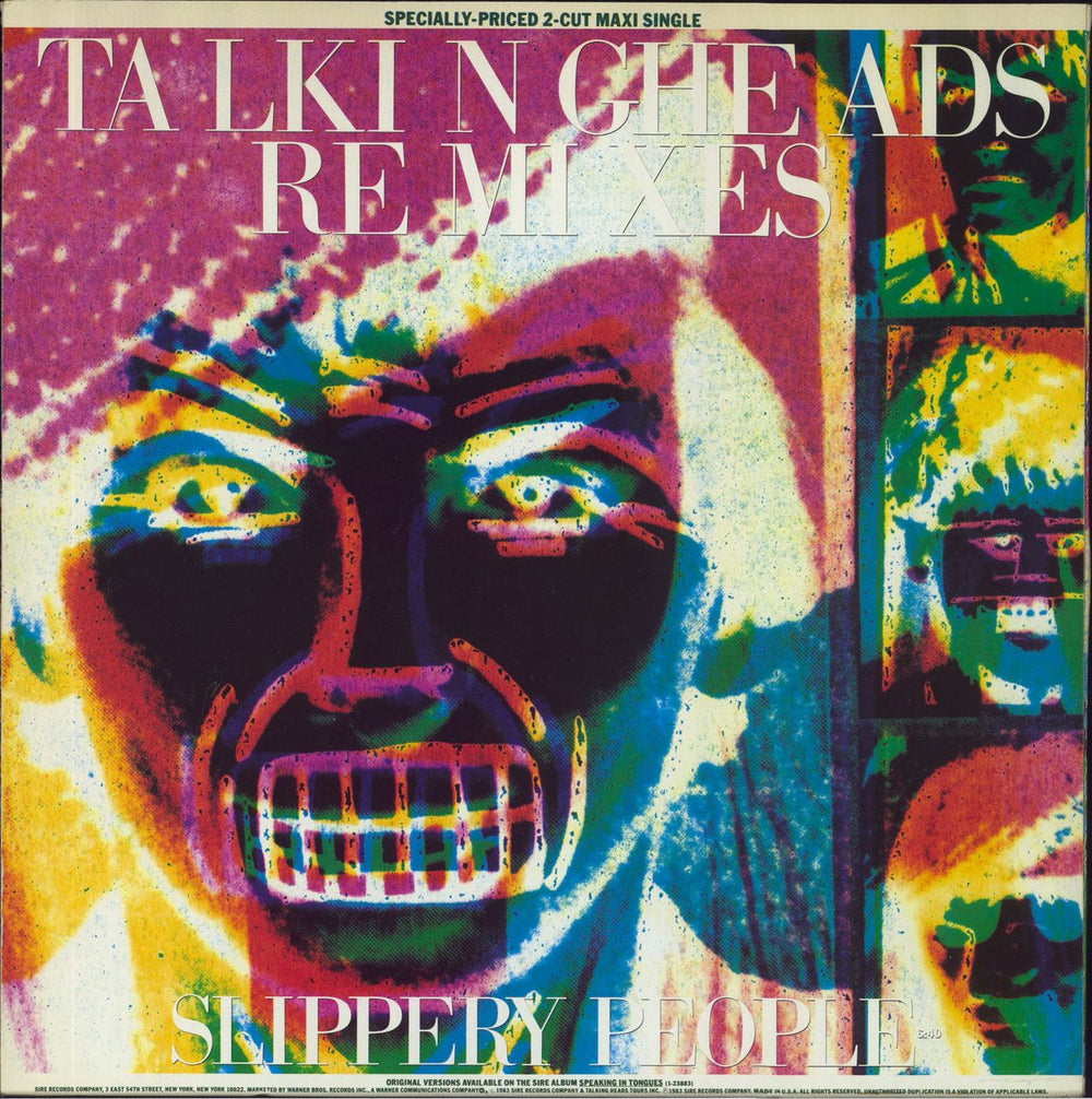 Talking Heads Slippery People - EX UK 12" vinyl single (12 inch record / Maxi-single)