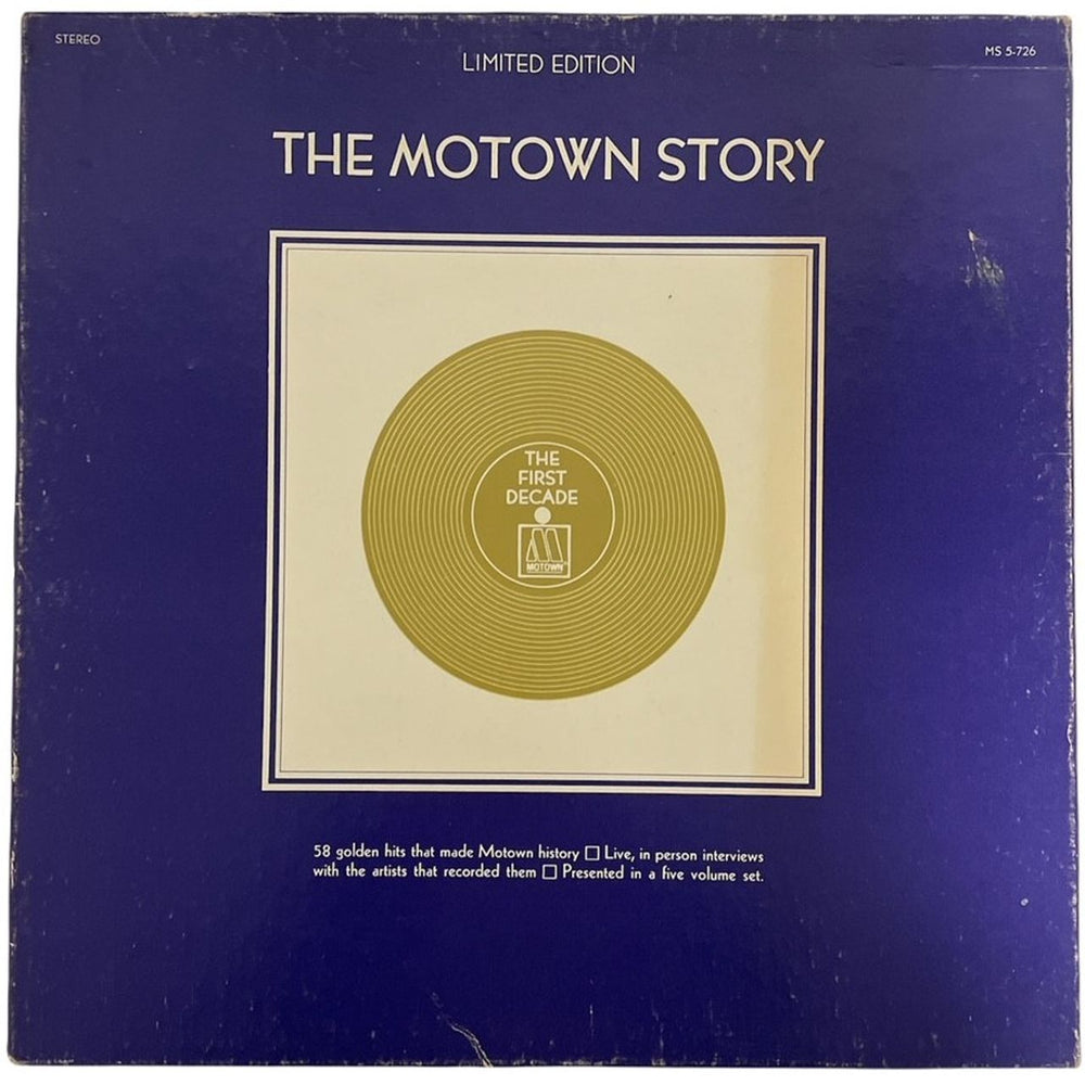 Tamla Motown The Motown Story US Vinyl Box Set MS5-726