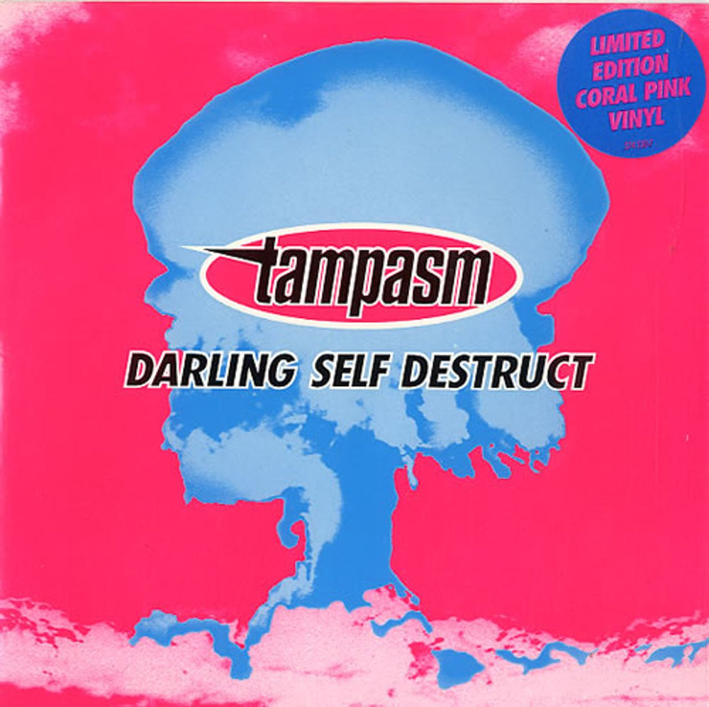 Tampasm Darling Self Desctruct - Pink Vinyl UK 7" vinyl single (7 inch record / 45) MER489