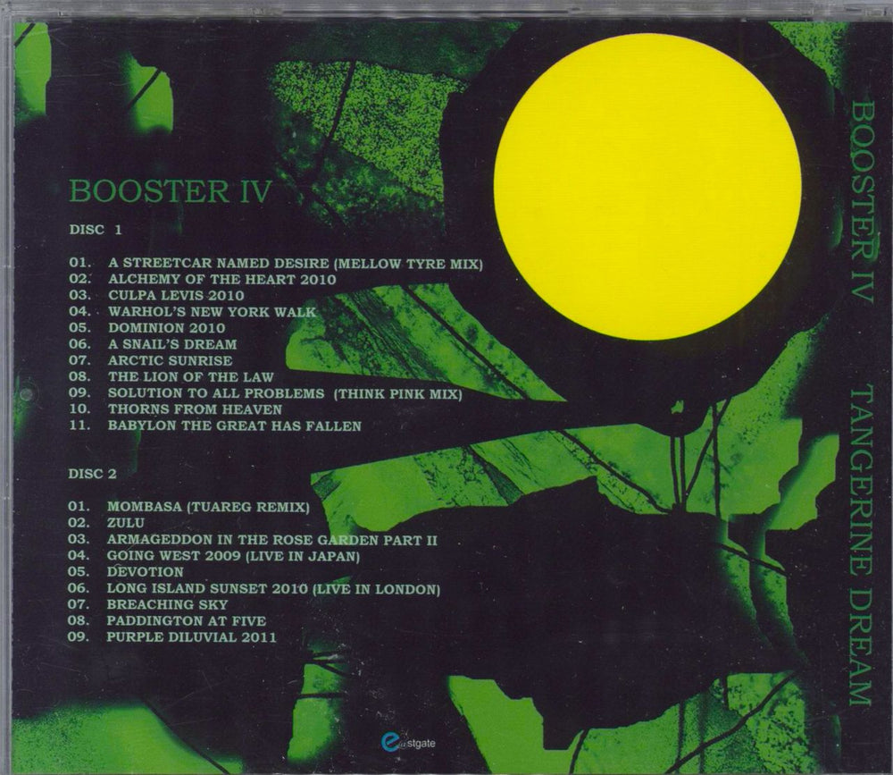 Tangerine Dream Booster IV UK 2 CD album set (Double CD)