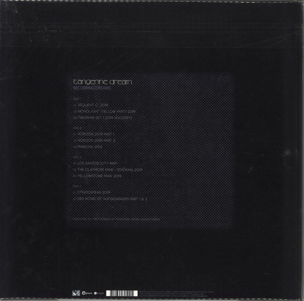 Tangerine Dream Recurring Dreams UK 2-LP vinyl record set (Double LP Album) 802644805115