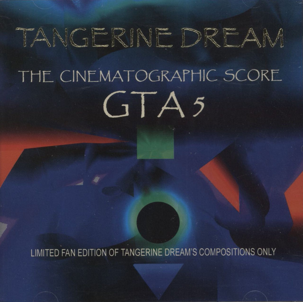 Tangerine Dream The Cinematographic Score GTA 5 German CD album (CDLP) 066CD