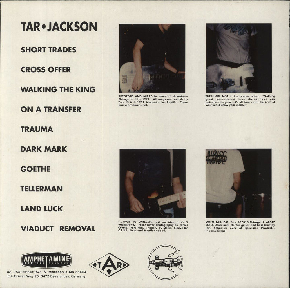 Tar Jackson German vinyl LP album (LP record)